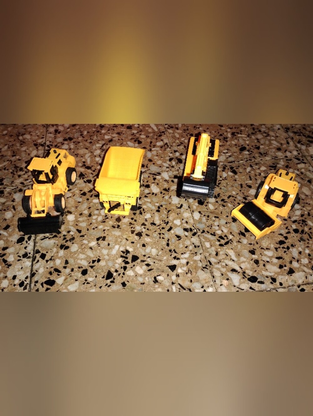 Yellow Construction Vehicle Toy Set for Kids